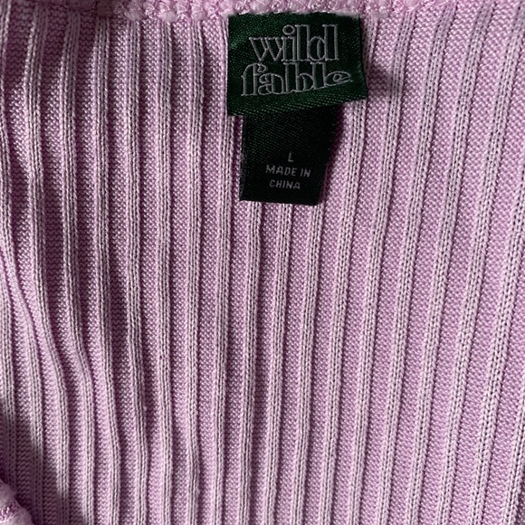 Wild Fable Lavendar Long Sleeve Short Top Size L - Picture 6 of 8